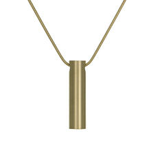 Load image into Gallery viewer, Bronze Cylinder Pendant