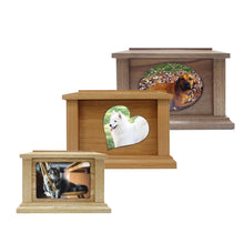 Load image into Gallery viewer, Wood Photo Urn