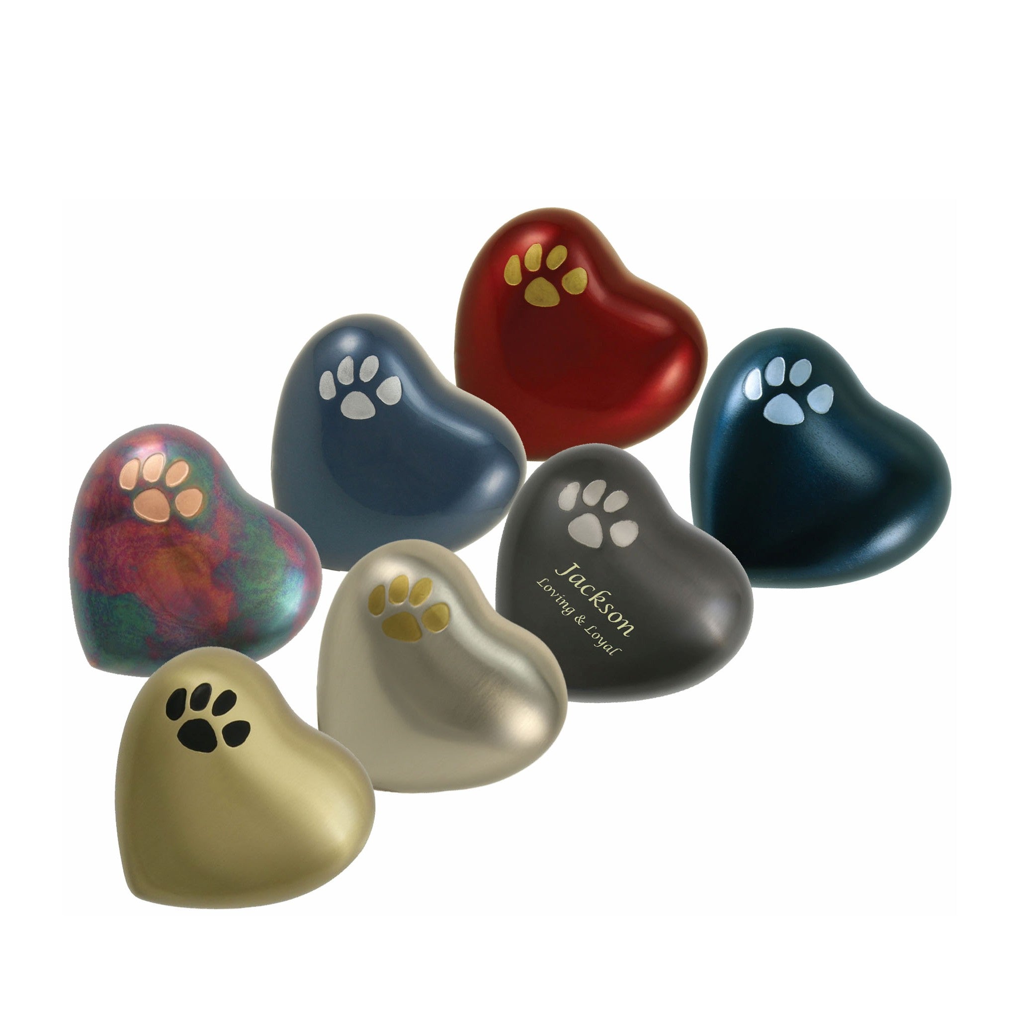 thumbnail image 2 of Metal Amato Animal S Close Print Urn Thoughtful Print For 2 of 13
