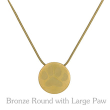 Load image into Gallery viewer, Round Large Paw Pendant