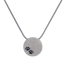 Load image into Gallery viewer, Round Paw Prints Pendant