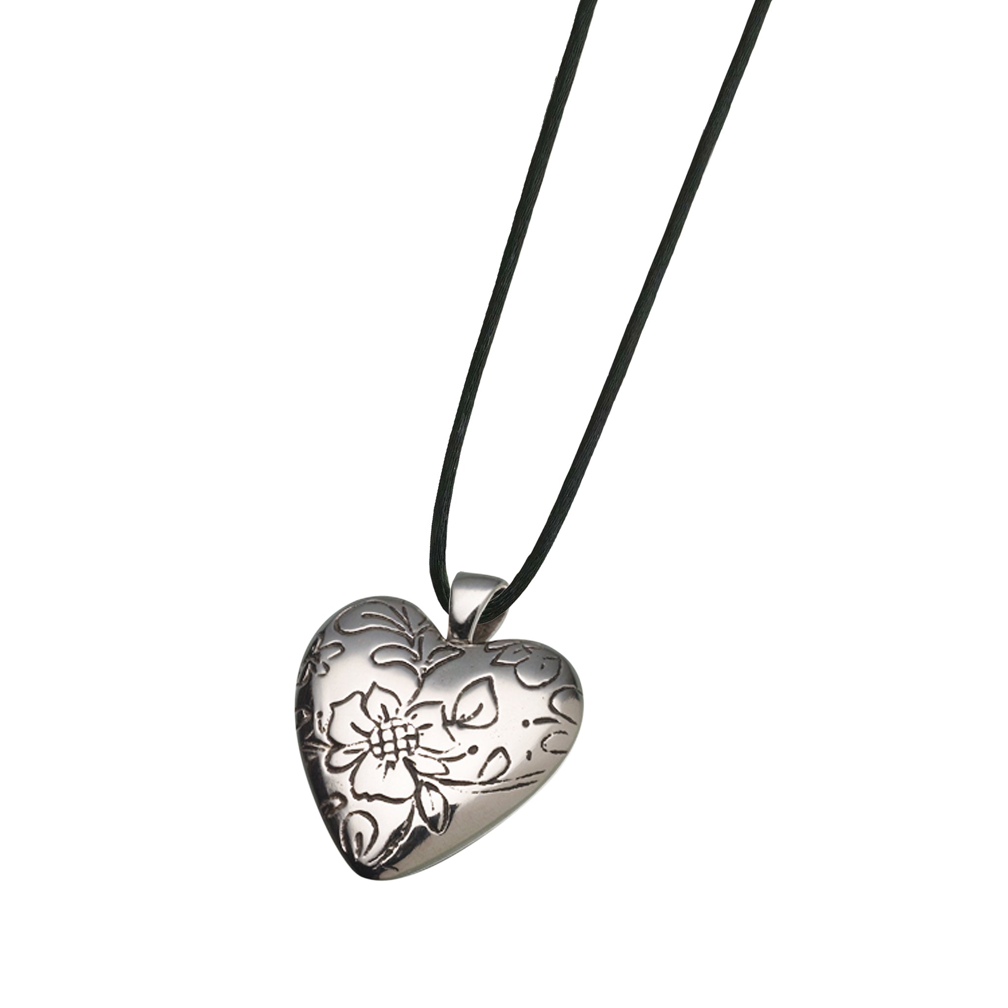 Floral Heart Pendant – Sleepy Hollow Pet Memorial Park and