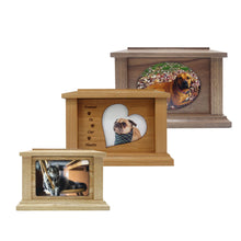 Load image into Gallery viewer, Wood Photo Urn